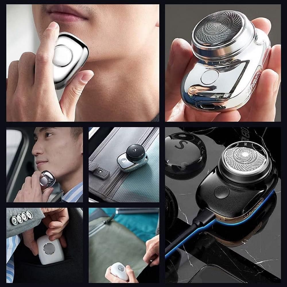 Mini Electric Shaver Fashion Waterproof Portable Pocket Shaver For Men Rechargeable Mini Beard Shaver Electric Razor